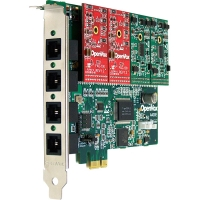 A400 Analog Card - OpenVox 4 Ports FXO/FXS PCI Express Card 